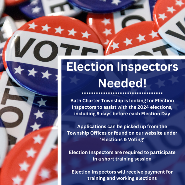 Election Inspectors Needed!